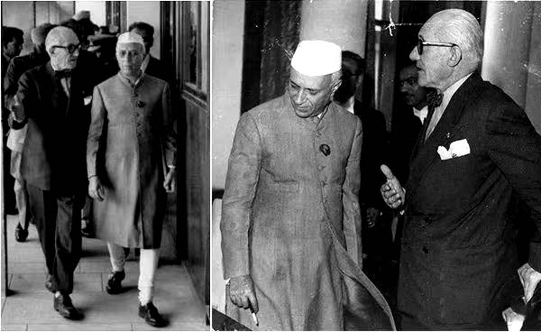 Le Corbusier and Jawaharlal Nehru